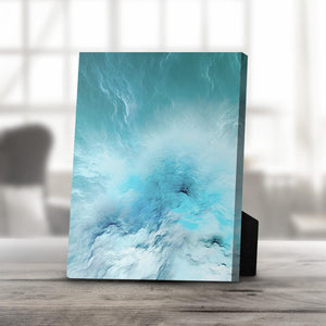 Cloudy Wave A Desktop Canvas Desktop Canvas 20 x 25cm Clock Canvas