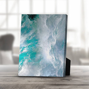 Cloudy Wave B Desktop Canvas Desktop Canvas 20 x 25cm Clock Canvas