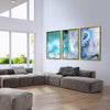 Cloudy Wave Canvas Art Clock Canvas