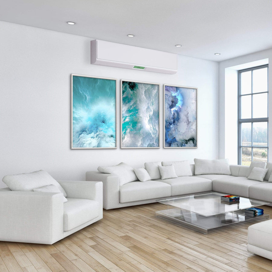 Cloudy Wave Canvas Art Clock Canvas