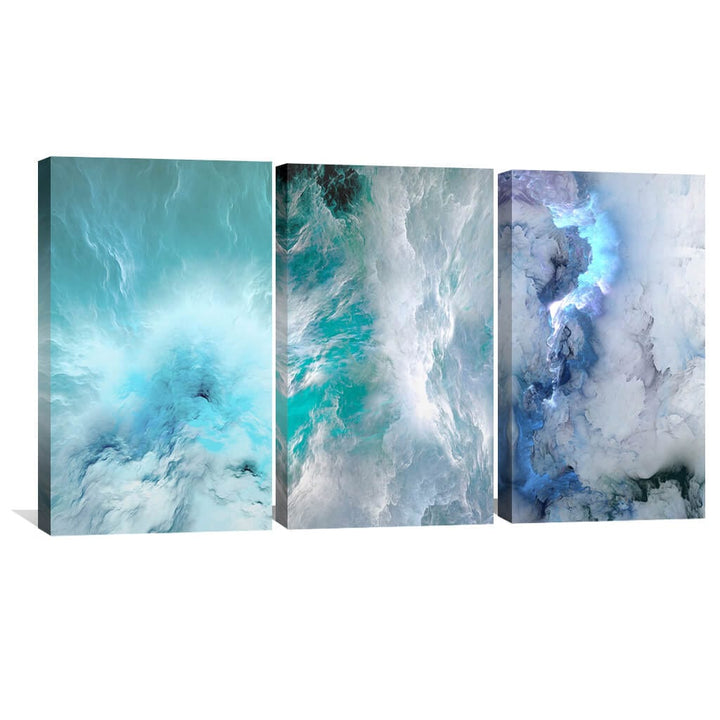 Cloudy Wave Canvas – ClockCanvas