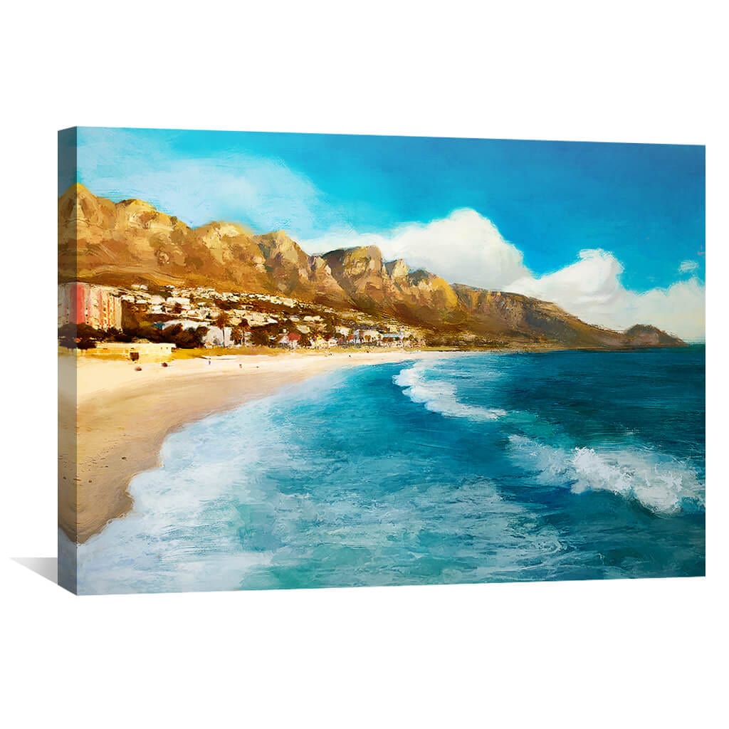 Coastal Vibes Canvas Art 45 x 30cm / Unframed Canvas Print Clock Canvas