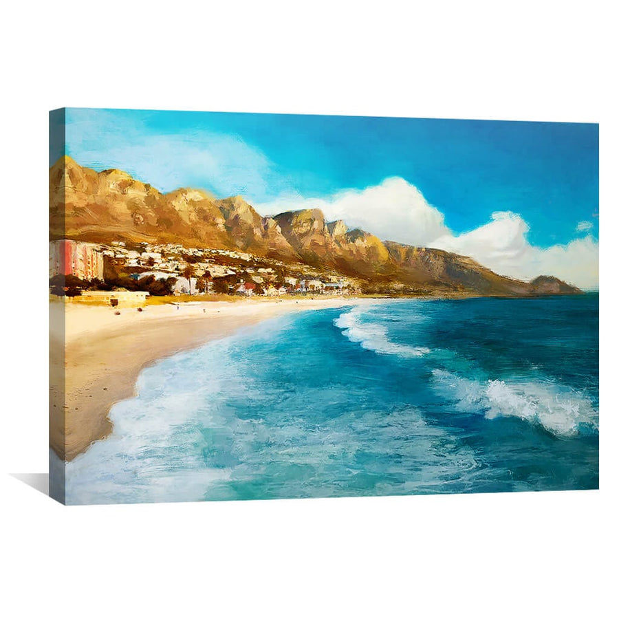Coastal Vibes Canvas Art 45 x 30cm / Unframed Canvas Print Clock Canvas