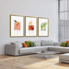 Cocktails Canvas Art Clock Canvas