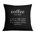 Coffee and Tea A Cushion Cushion 45 x 45cm Clock Canvas