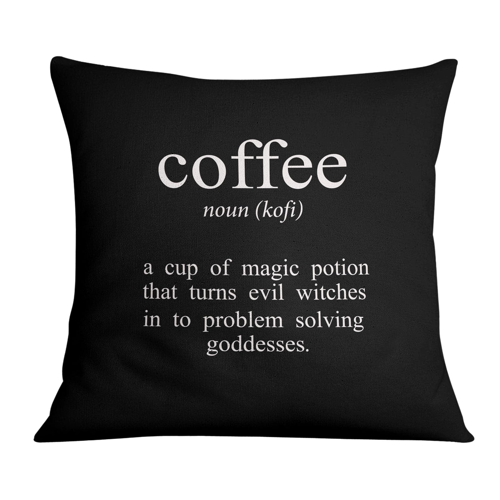Coffee and Tea A Cushion Cushion 45 x 45cm Clock Canvas