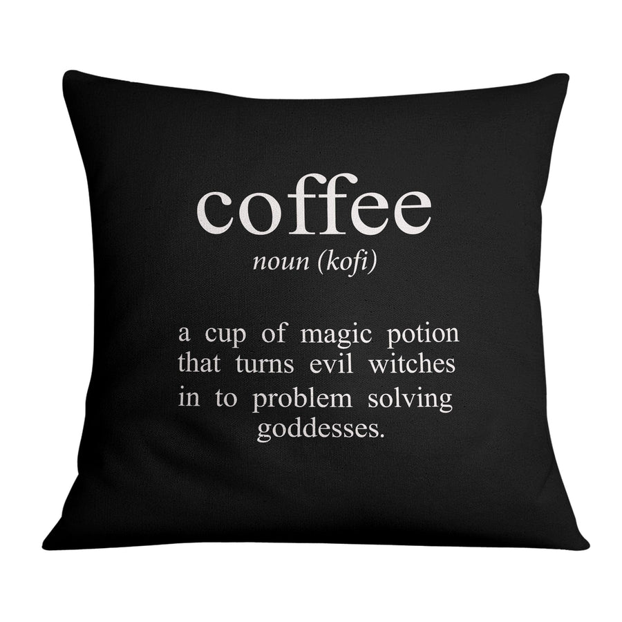 Coffee and Tea A Cushion Cushion 45 x 45cm Clock Canvas