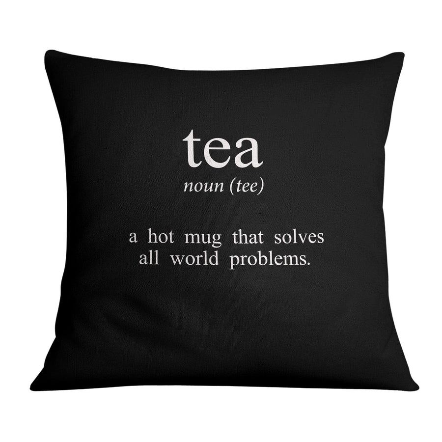 Coffee and Tea B Cushion Cushion 45 x 45cm Clock Canvas