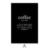 Coffee and Tea Canvas Art A / 40 x 50cm / No Board - Canvas Print Only Clock Canvas