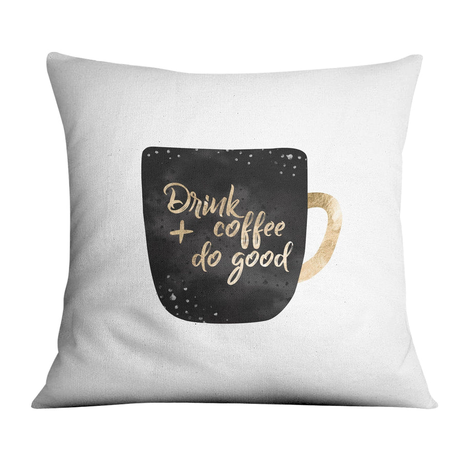 Coffee Cups B Cushion Cushion 45 x 45cm Clock Canvas