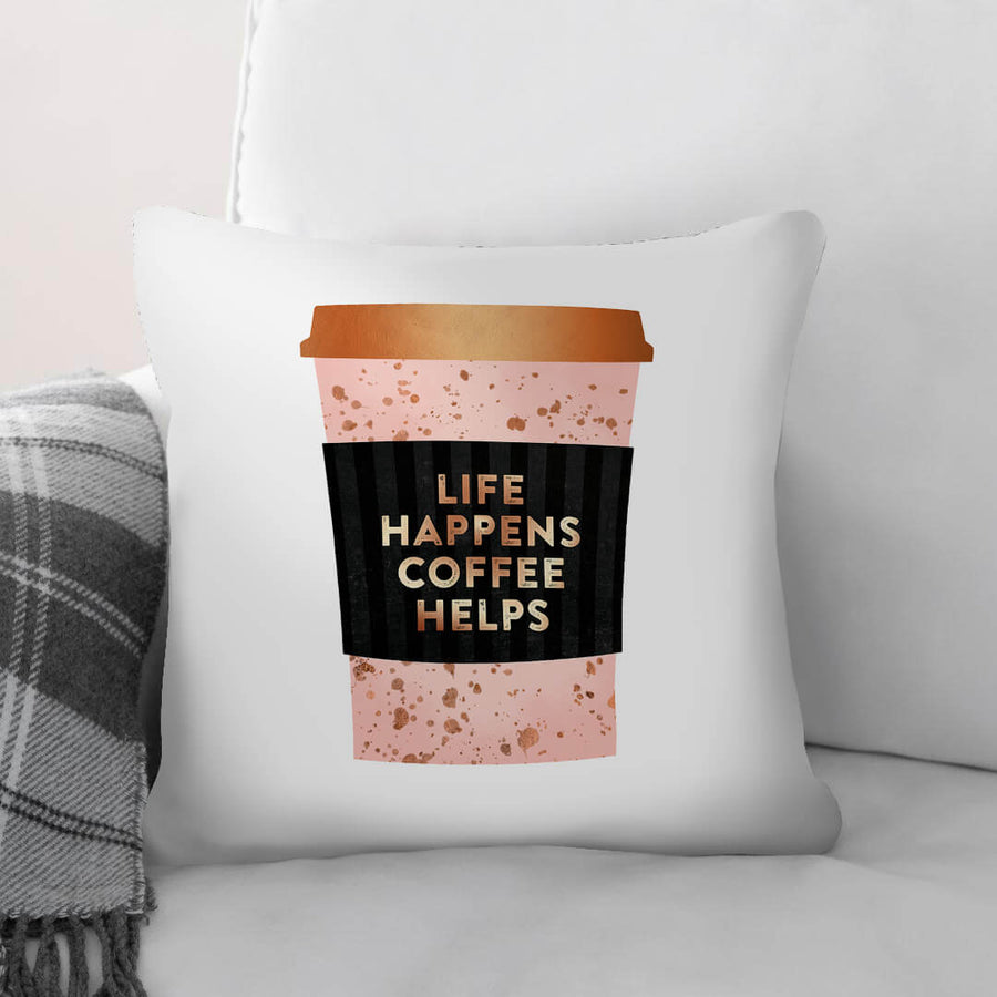 Coffee Cups C Cushion Cushion 45 x 45cm Clock Canvas