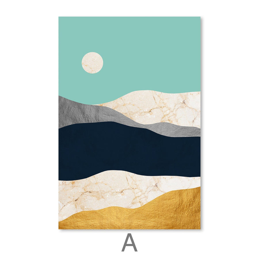 Collage Landscape Canvas Art A / 30 x 45cm / Unframed Canvas Print Clock Canvas