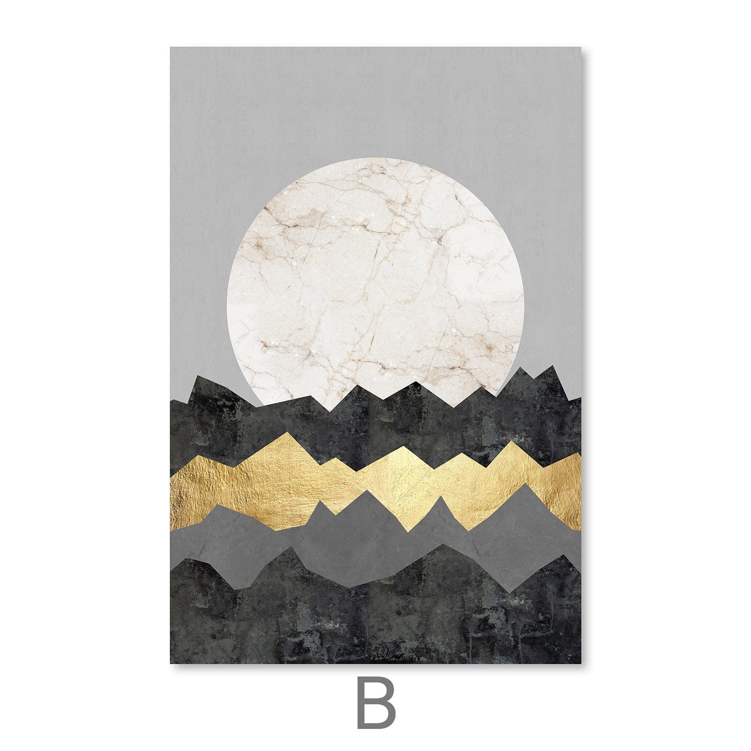 Collage Landscape Canvas Art B / 30 x 45cm / Unframed Canvas Print Clock Canvas