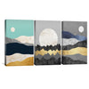 Collage Landscape Canvas Art Set of 3 / 30 x 45cm / Unframed Canvas Print Clock Canvas