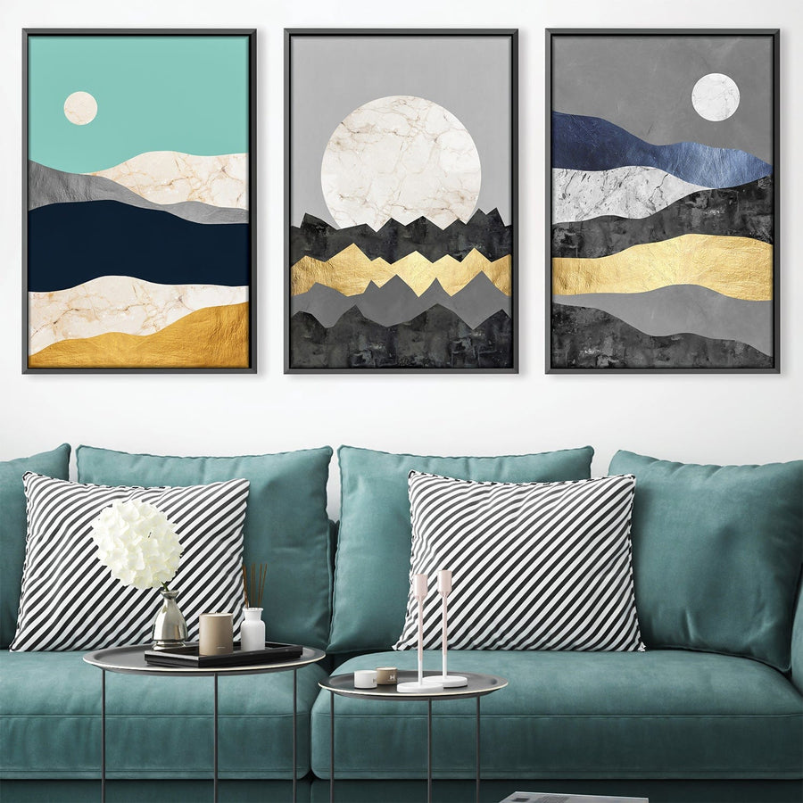 Collage Landscape Canvas Art Clock Canvas