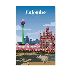 Colombo Canvas - Studio 324 Art Clock Canvas
