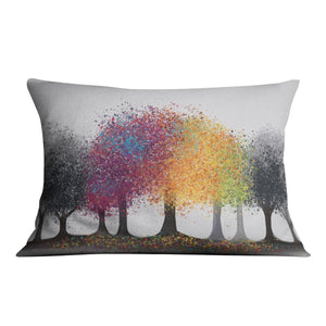 Color in the Grey Forest Cushion Cushion 48 x 33cm Clock Canvas