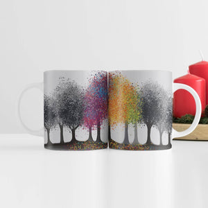 Color in the Grey Forest Mug Mug White Clock Canvas