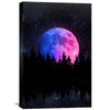 Color Moon Horizon Canvas Art 30 x 45cm / Unframed Canvas Print Clock Canvas