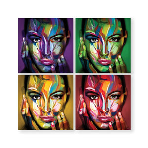 Color Spectrum Woman Canvas