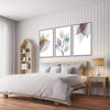 Color Splash Leaf Canvas Art Clock Canvas