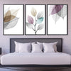 Color Splash Leaf Canvas Art Clock Canvas