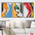 Color Wave Canvas Art Clock Canvas