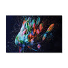 Colored Flower Canvas Art Clock Canvas