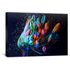 Colored Flower Canvas Art Clock Canvas