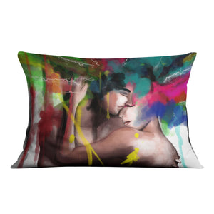 Colorful Embrace Cushion Cushion 48 x 33cm Clock Canvas