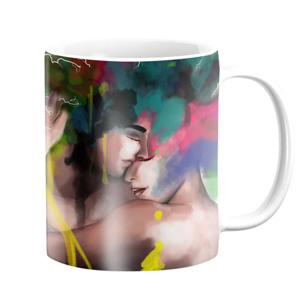 Colorful Embrace Mug Mug White Clock Canvas