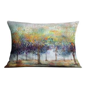 Colorful Forestry Cushion Cushion Cushion Landscape Clock Canvas