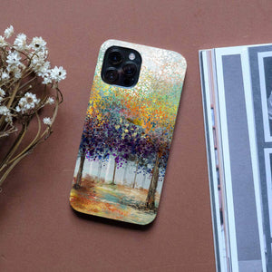 Colorful Forestry Phone Case Phone Case Clock Canvas