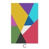 Colorful Geo Canvas Art C / 30 x 45cm / Unframed Canvas Print Clock Canvas
