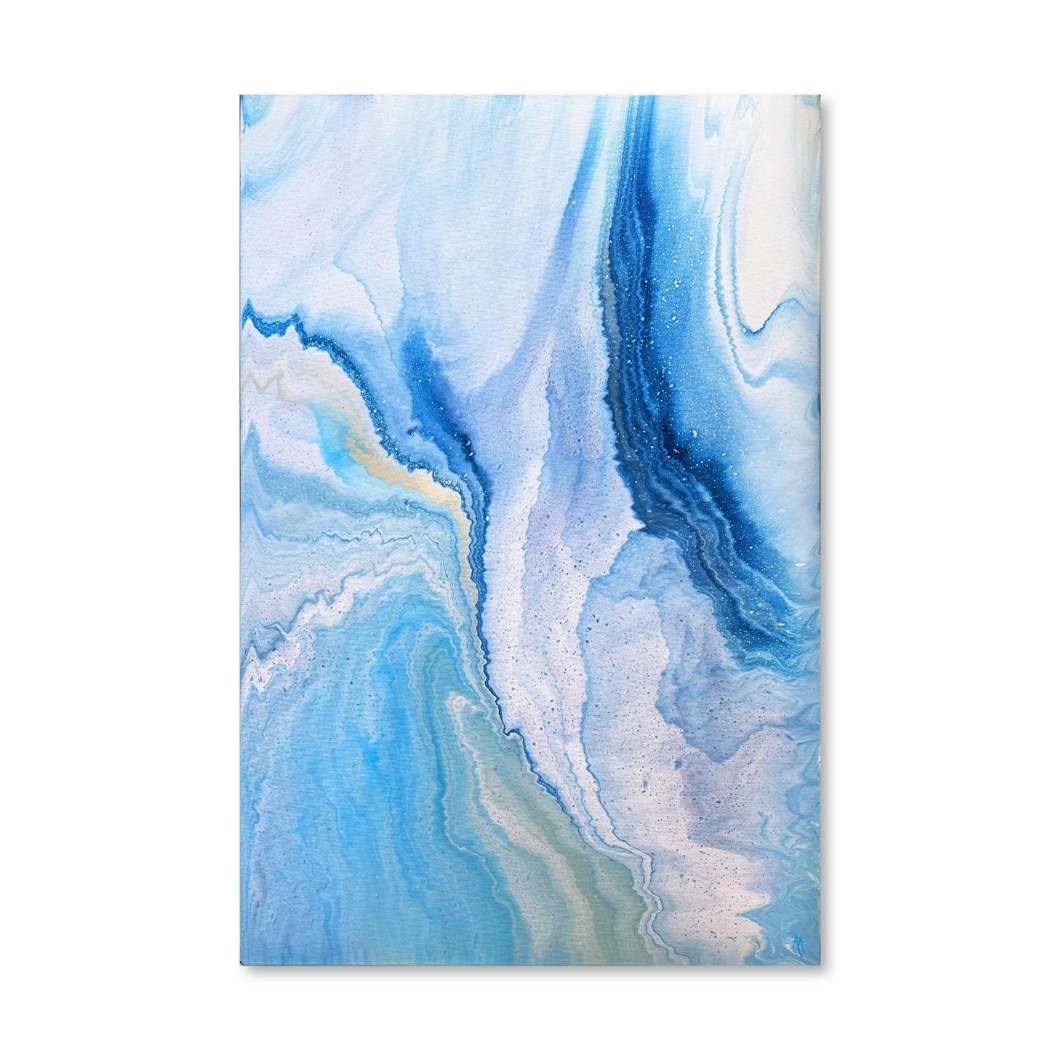 Colorful Ocean Canvas Art Clock Canvas