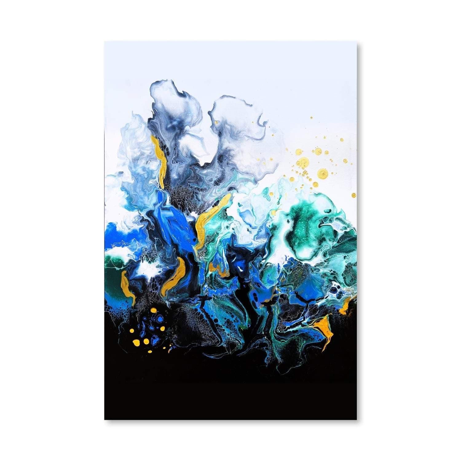 Colorful Smoke Canvas Art Clock Canvas