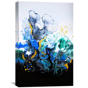 Colorful Smoke Canvas Art 30 x 45cm / Unframed Canvas Print Clock Canvas