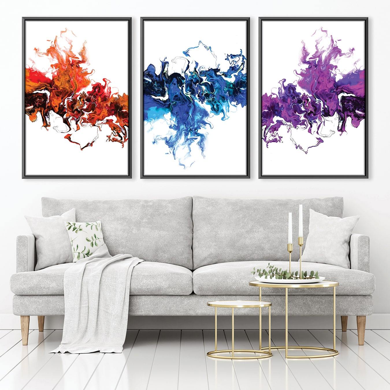 Colorful White Wave Canvas product thumbnail