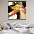 Combust of Color Canvas Art Clock Canvas