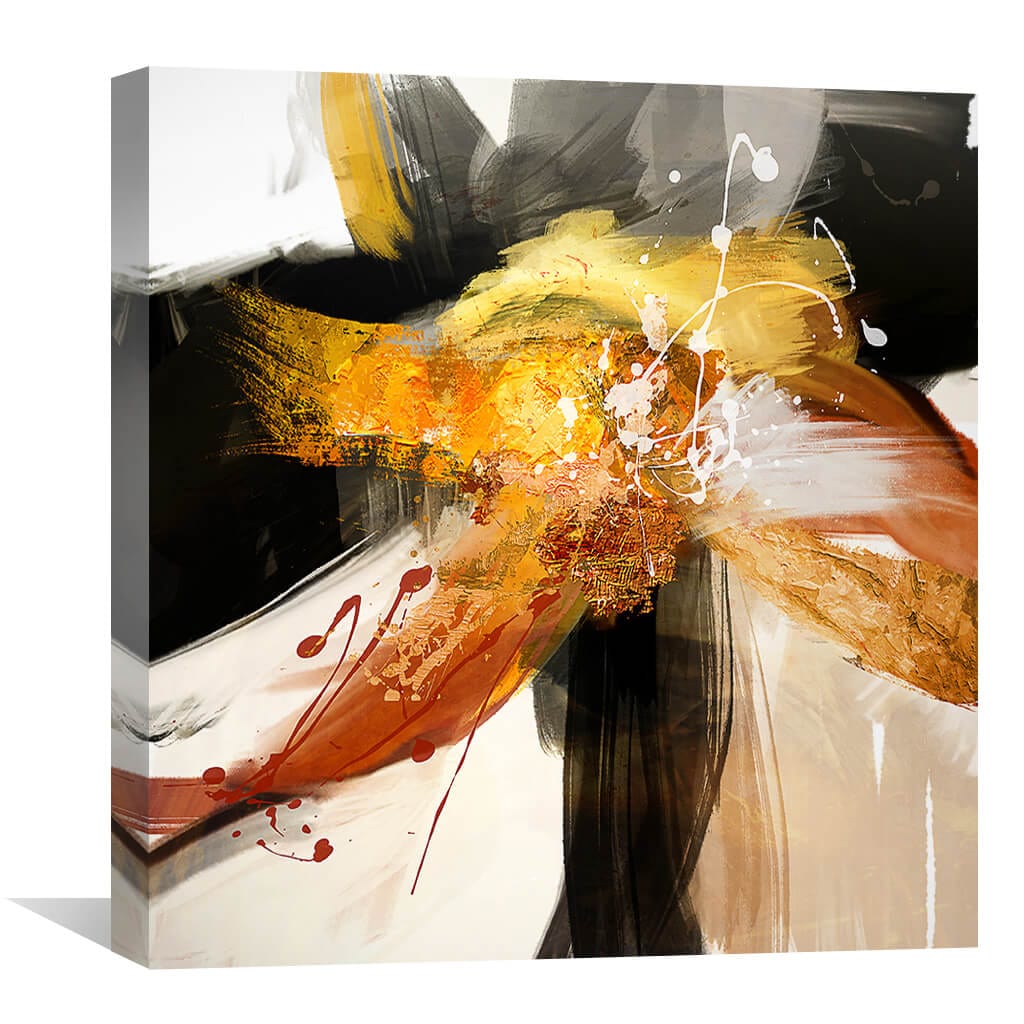 Combust of Color Canvas Art 30 x 30cm / Unframed Canvas Print Clock Canvas
