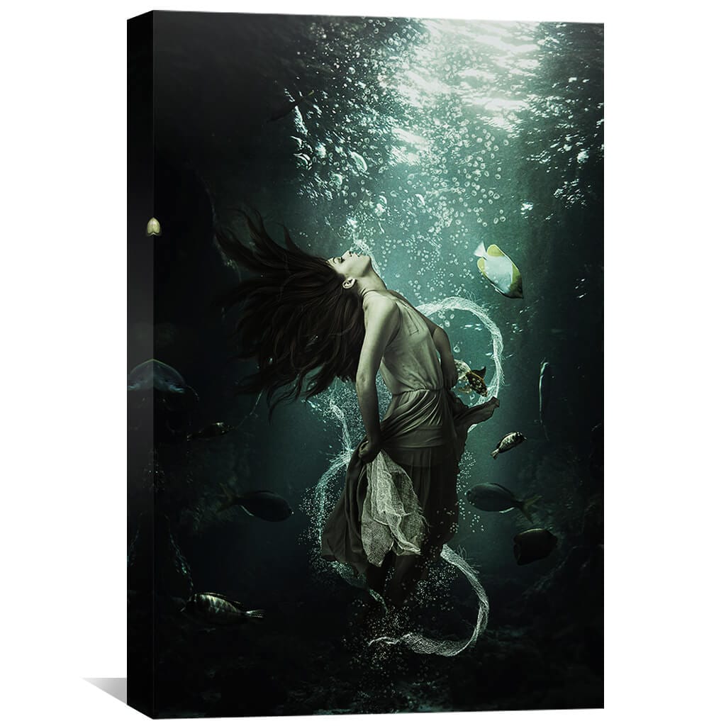 Come With Me Canvas Art 30 x 45cm / Unframed Canvas Print Clock Canvas