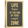 Comfort Zone Canvas Art 30 x 45cm / Unframed Canvas Print Clock Canvas