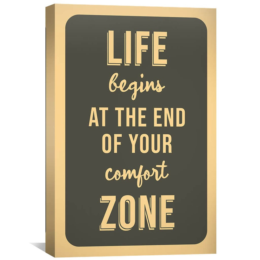 Comfort Zone Canvas Art 30 x 45cm / Unframed Canvas Print Clock Canvas