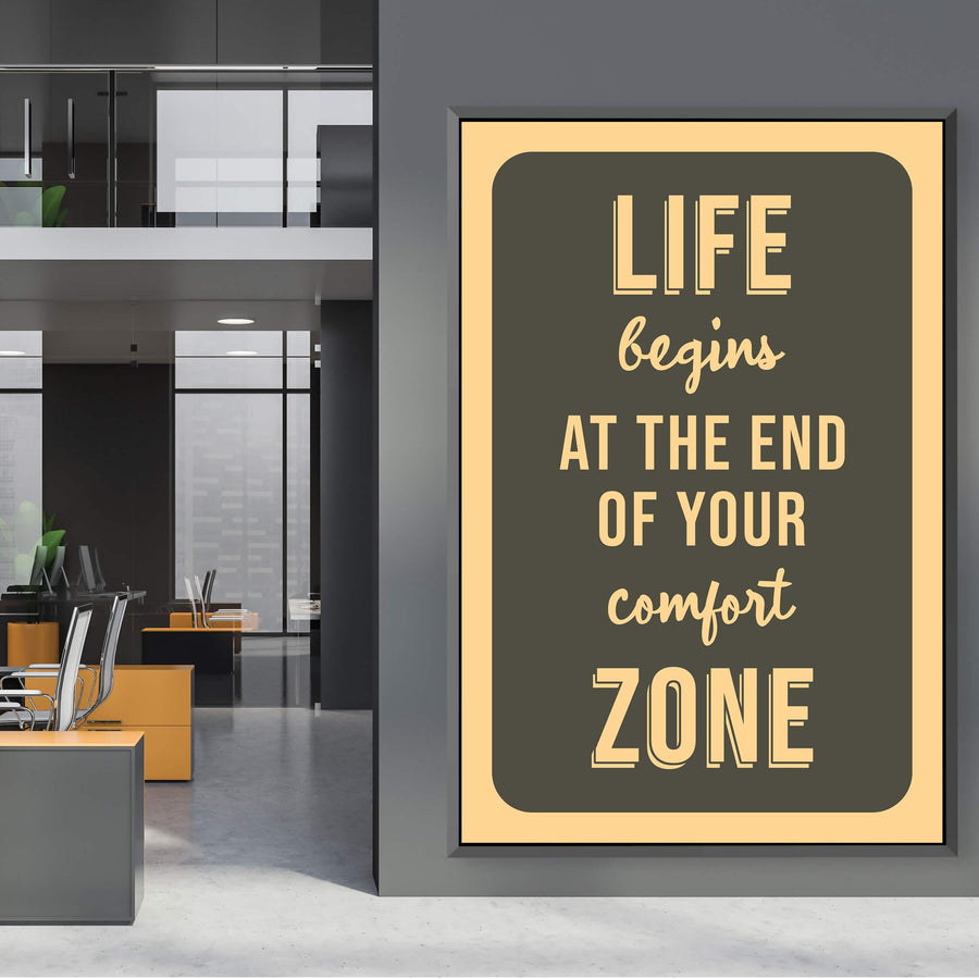 Comfort Zone Clock Canvas