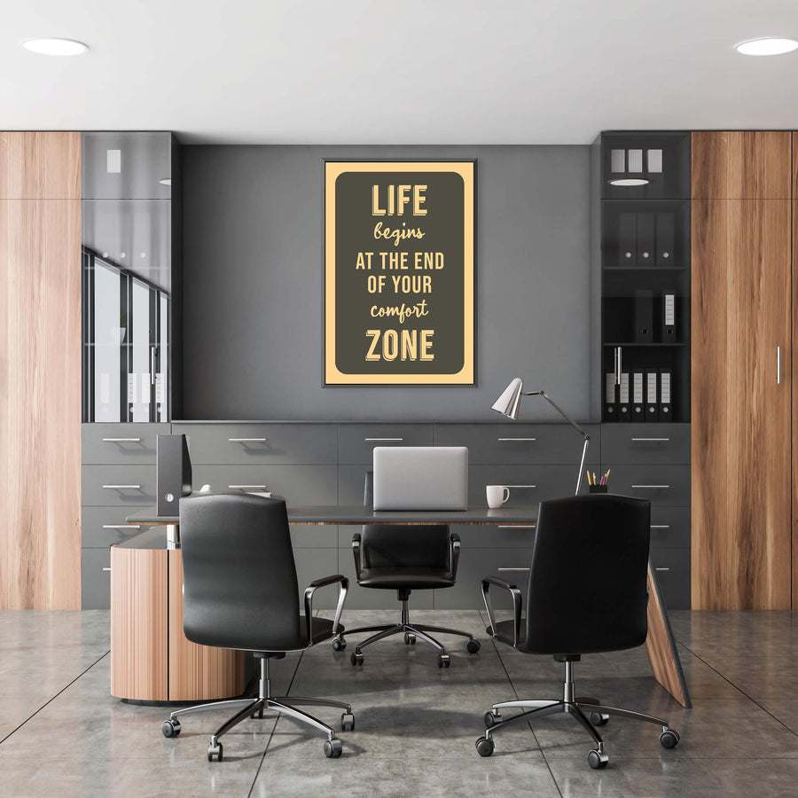 Comfort Zone Clock Canvas
