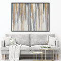 Complimentary Abstract Canvas Art Clock Canvas
