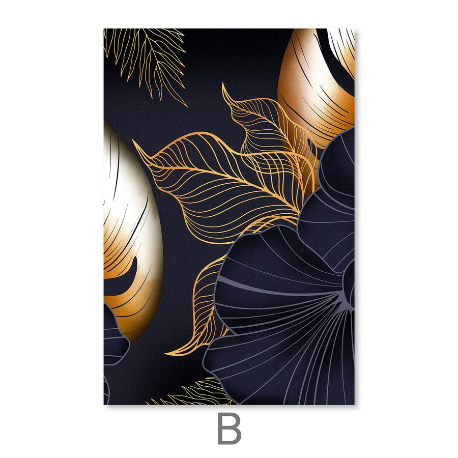 Contrast in Plants Canvas Art Clock Canvas