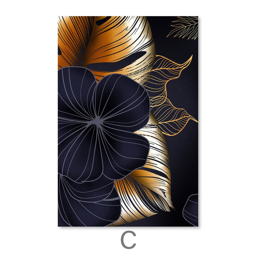 Contrast in Plants Canvas Art Clock Canvas