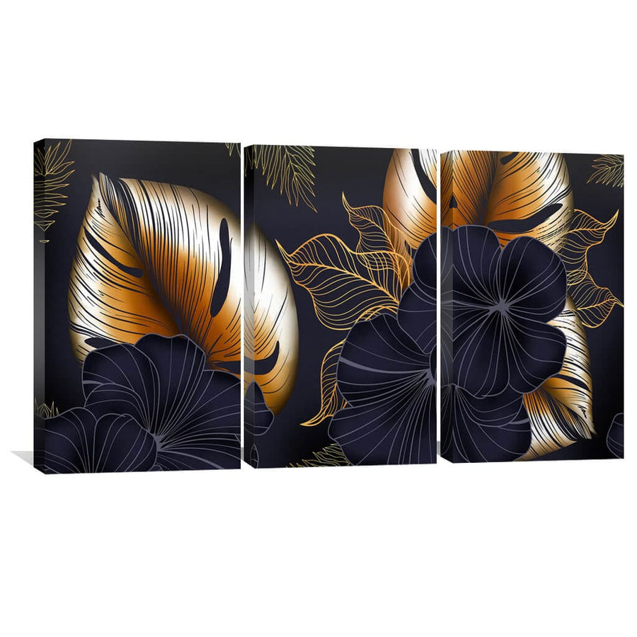 Contrast in Plants Canvas Art Clock Canvas