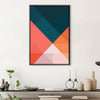Contrasting Shapes Canvas Art Clock Canvas